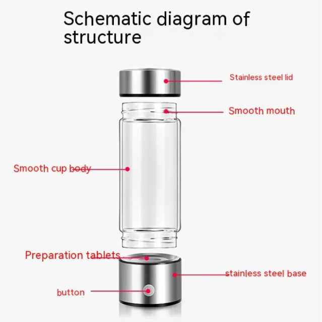 Hydrogen Health Water Bottle